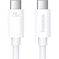 Дата кабель USB-C to USB-C 1.8m Superior USB4 Fast Charging 240W moon white Baseus (P10365200211-05) - Фото