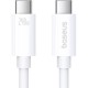 Дата кабель USB-C to USB-C 1.8m Superior USB4 Fast Charging 240W moon white Baseus (P10365200211-05) Дата кабель USB-C to USB-C 1.8m Superior USB4 Fast Charging 240W moon white Baseus (P10365200211-05)
