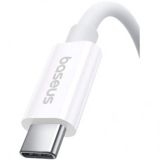 Дата кабель USB-C to USB-C 1.8m Superior USB4 Fast Charging 240W moon white Baseus (P10365200211-05) - Фото