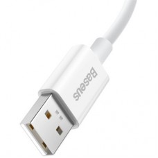 Дата кабель USB 2.0 AM to USB-C 2.0m Superior Fast Charging 60W white Baseus (CAYS001002) - Фото
