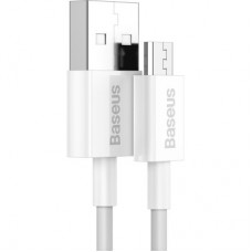 Дата кабель USB 2.0 AM to Micro 5P 2.0m Superior Fast Charging 2A white Baseus (CAMYS-A02) - Фото