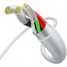 Дата кабель USB 2.0 AM to Micro 5P 2.0m Superior Fast Charging 2A white Baseus (CAMYS-A02) - Фото