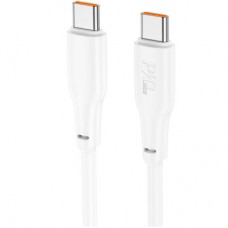 Дата кабель USB-C to USB-C 2.0m 100 W TPE X93 white HOCO (6931474790729) - Фото
