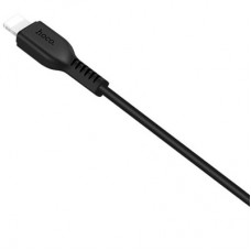Дата кабель USB 2.0 AM to Lightning 1.0m 2.4A PVC TPE X20 black HOCO (6957531068808) - Фото