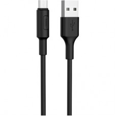 Дата кабель USB 2.0 AM to Micro 5P 1.0m 2 A PVC X25 black HOCO (6957531080121) - Фото