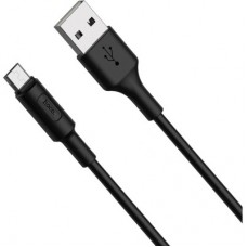 Дата кабель USB 2.0 AM to Micro 5P 1.0m 2 A PVC X25 black HOCO (6957531080121) - Фото