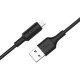 Дата кабель USB 2.0 AM to Micro 5P 1.0m 2 A PVC X25 black HOCO (6957531080121)