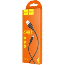 Дата кабель USB 2.0 AM to Micro 5P 1.0m 2 A PVC X25 black HOCO (6957531080121) - Фото
