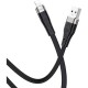Дата кабель USB 2.0 AM to Lightning 1.0m 2.4A silicone X53 black HOCO (6931474738059)