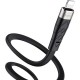 Дата кабель USB 2.0 AM to Lightning 1.0m 2.4A silicone X53 black HOCO (6931474738059)