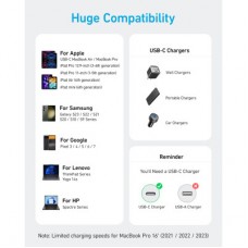 Дата кабель USB-C to USB-C 0.9m 240W nylon 310 black Anker (A81D5H11) - Фото