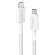 Дата кабель USB-C to USB-C 0.9m nylon 322 white Anker (A81F5H21/A81F5G21)