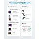 Дата кабель USB-C to USB-C 0.9m nylon 322 white Anker (A81F5H21/A81F5G21)