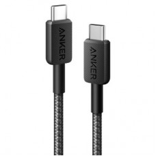 Дата кабель USB-C to USB-C 1.8m nylon 322 black Anker (A81F6G11) - Фото