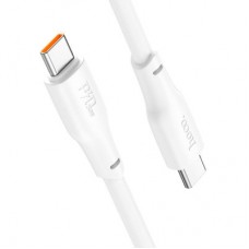 Дата кабель USB-C to USB-C 2.0m 240W TPE X93 white HOCO (6931474790743) - Фото
