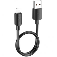 Дата кабель USB 2.0 AM to Lightning 0.25m Hyper X96 black HOCO (6942007609388) - Фото