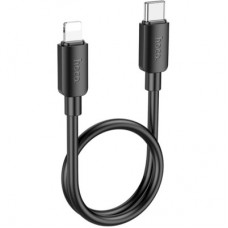Дата кабель USB-C to Lightning 0.25m Hyper PD X96 black HOCO (6942007609364) - Фото