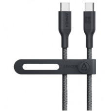 Дата кабель USB-C to USB-C 0.9m 140W bio-nylon 544 black Anker (A80F5H11) - Фото