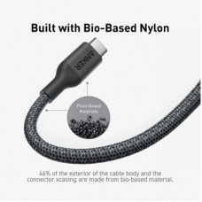 Дата кабель USB-C to USB-C 0.9m 140W bio-nylon 544 black Anker (A80F5H11) - Фото