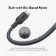 Дата кабель USB-C to USB-C 0.9m 140W bio-nylon 544 black Anker (A80F5H11)