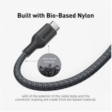 Дата кабель USB-C to USB-C 1.8m 140 W bio-nylon 544 black Anker (A80F6H11) - Фото