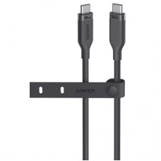 Дата кабель USB-C to USB-C 0.9m 240W 20Gbps 4K Video bio-nylon black Anker (A80N1H11) - Фото