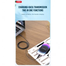 Дата кабель USB 2.0 AM to Lightning 1.0m black XO (NB230_L_Black) - Фото