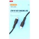 Дата кабель USB-C to Lightning 1.0m 27W Rock XO (NBQ231A_Black)