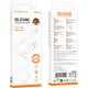 Дата кабель USB 2.0 AM to Lightning 1.0m Lenny silicone BX113 white BOROFONE (6941991115400)