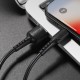 Дата кабель USB 2.0 AM to Lightning 1.0m 2 A PVC BX16 black BOROFONE (6957531099512)