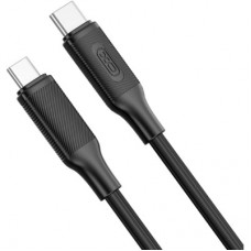Дата кабель USB-C to USB-C NBQ265B-CC black XO (NB-Q265B-CC.black) - Фото