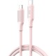 Дата кабель USB-C to USB-C NBQ265B-CC pink XO (NB-Q265B-CC.pink)