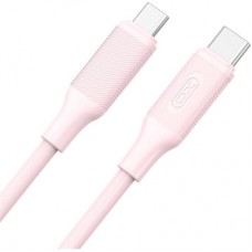 Дата кабель USB-C to USB-C NBQ265B-CC pink XO (NB-Q265B-CC.pink) - Фото