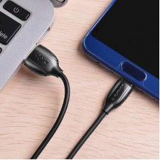 Дата кабель USB 2.0 AM to USB-C 1.0m 3A PVC BX19 black BOROFONE (6931474701794) - Фото