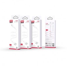 Дата кабель USB 2.0 AM to Lightning NB230-AI white XO (NB230-AI.white) - Фото