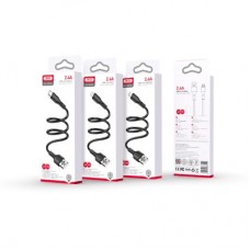 Дата кабель USB 2.0 AM to Micro 5P NB230-AM black XO (NB230-AM.black) - Фото