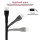 Дата кабель USB 2.0 AM to Lightning 1.2m 2A PowerBeam-i black Promate (powerbeam-i.black)