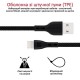 Дата кабель USB 2.0 AM to Lightning 1.2m 2A PowerBeam-i black Promate (powerbeam-i.black)