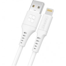 Дата кабель USB 2.0 AM to Lightning 1.2m 2.4A PowerLink-Ai120 white Promate (powerlink-ai120.white) - Фото