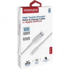 Дата кабель USB 2.0 AM to Lightning 1.0m 2A xCord-Ai white Promate (xcord-ai.white) - Фото