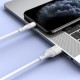 Дата кабель USB 2.0 AM to Lightning 1.0m 2.4 A PVC BX43 white BOROFONE (6931474735584)