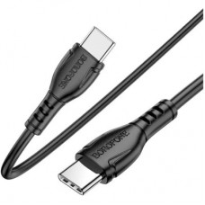 Дата кабель USB-C to USB-C 1.0m 60 W Triumph BX51 black BOROFONE (6931474751669) - Фото