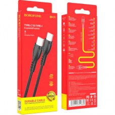 Дата кабель USB-C to USB-C 1.0m 60 W Triumph BX51 black BOROFONE (6931474751669) - Фото