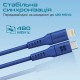 Дата кабель USB-C to Lightning 3.0m 3A PowerLink-300 blue Promate (powerlink-300.blue)
