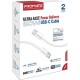 Дата кабель USB-C to USB-C 2.0m 60W PD EcoLine-CC200 white Promate (ecoline-cc200.white)