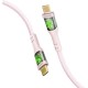 Дата кабель USB-C to USB-C 1.2m 60W PD TransLine-CC pink Promate (transline-cc.pink)