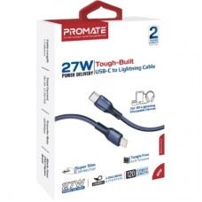 Дата кабель USB-C to Lightning 1.2m 27W PD FletchLink-CI blue Promate (fletchlink-ci.blue) - Фото