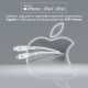 Дата кабель USB-C to Lightning 1.2m 20W PD MFi POWERLINE-CI120 black Promate (powerline-ci120.white)