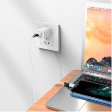 Дата кабель USB 2.0 AM to Lightning 1.0m 2.4 A silicone BX79 white BOROFONE (6974443384758) - Фото