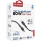 Дата кабель USB 2.0 AM to USB-C 2.0m 2A xCord-AC200 black Promate (xcord-ac200.black)